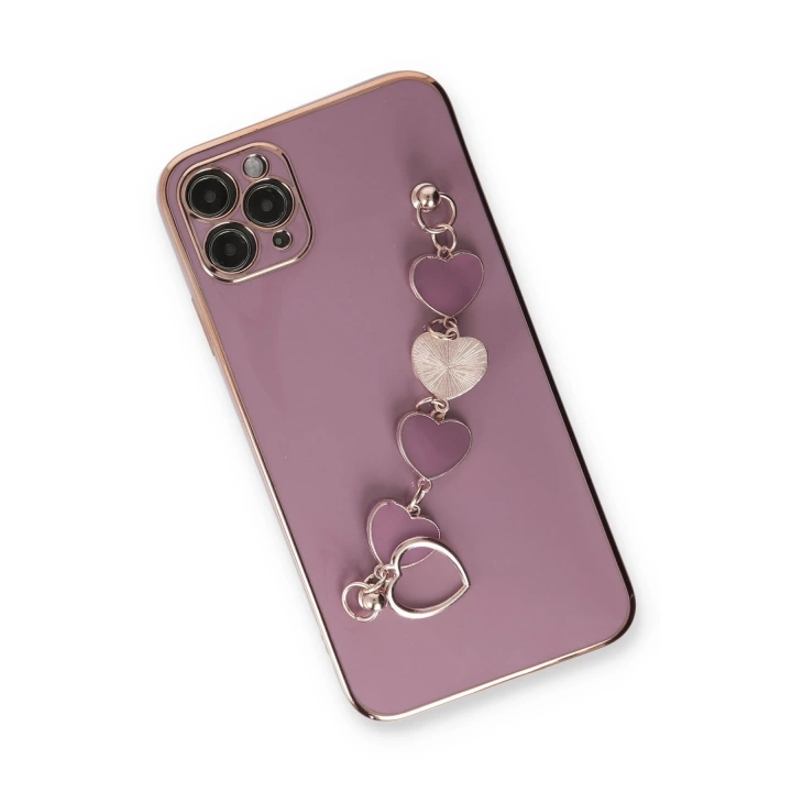 BFS  iPhone 11 Pro Max Kılıf Esila Silikon - Mor