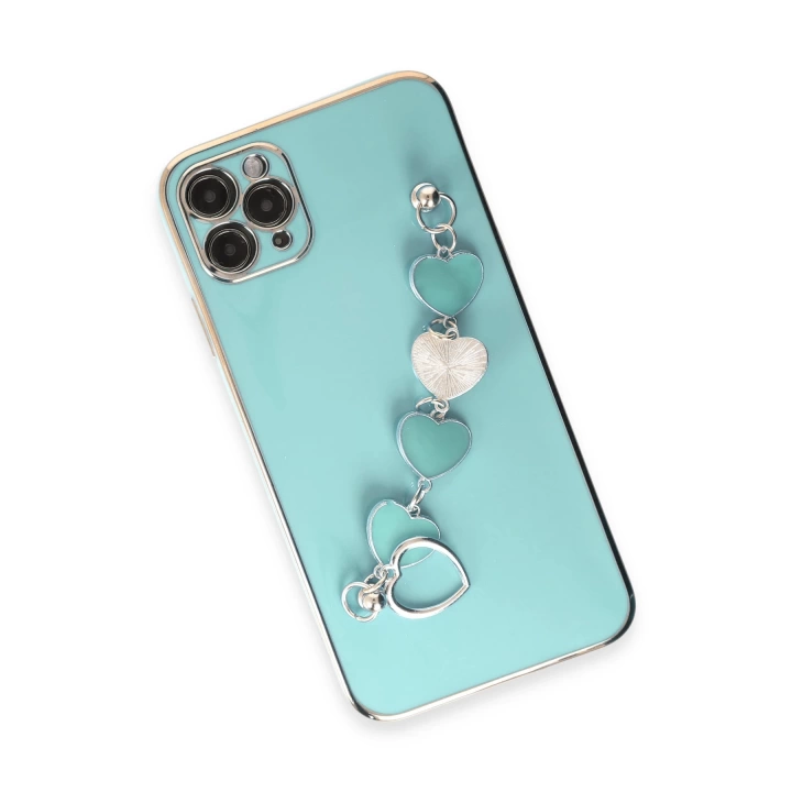 BFS  iPhone 11 Pro Max Kılıf Esila Silikon - Su Yeşili