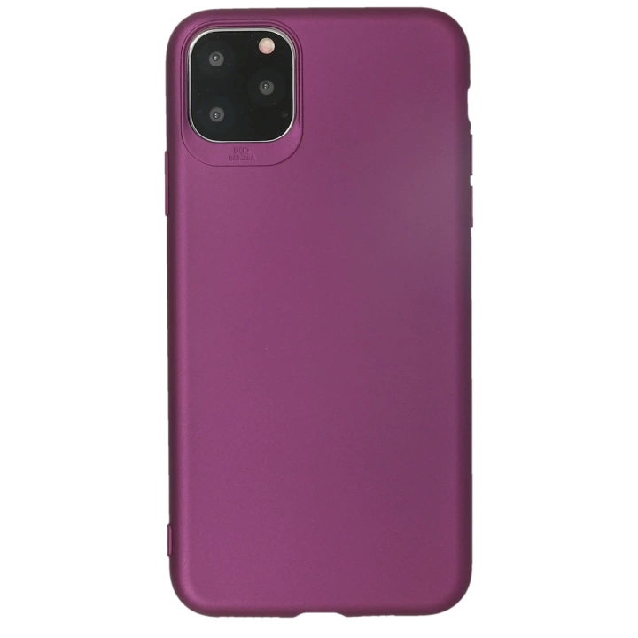 BFS  iPhone 11 Pro Max Kılıf First Silikon - Mürdüm