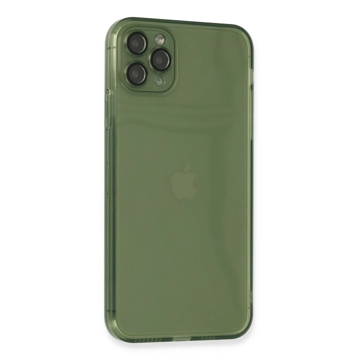 BFS  iPhone 11 Pro Max Kılıf Fly Lens Silikon - Yeşil