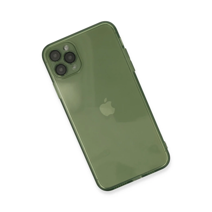 BFS  iPhone 11 Pro Max Kılıf Fly Lens Silikon - Yeşil