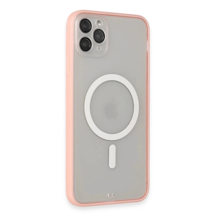 BFS  iPhone 11 Pro Max Kılıf Grand Magneticsafe Kapak - Pembe