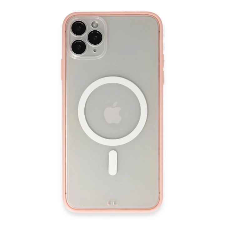 BFS  iPhone 11 Pro Max Kılıf Grand Magneticsafe Kapak - Pembe