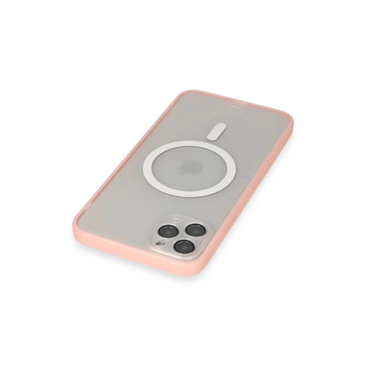 BFS  iPhone 11 Pro Max Kılıf Grand Magneticsafe Kapak - Pembe