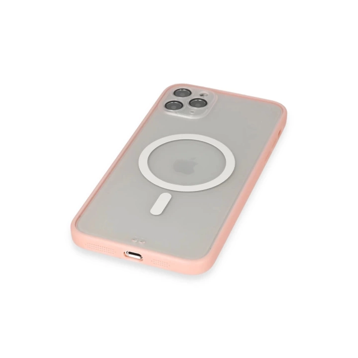 BFS  iPhone 11 Pro Max Kılıf Grand Magneticsafe Kapak - Pembe