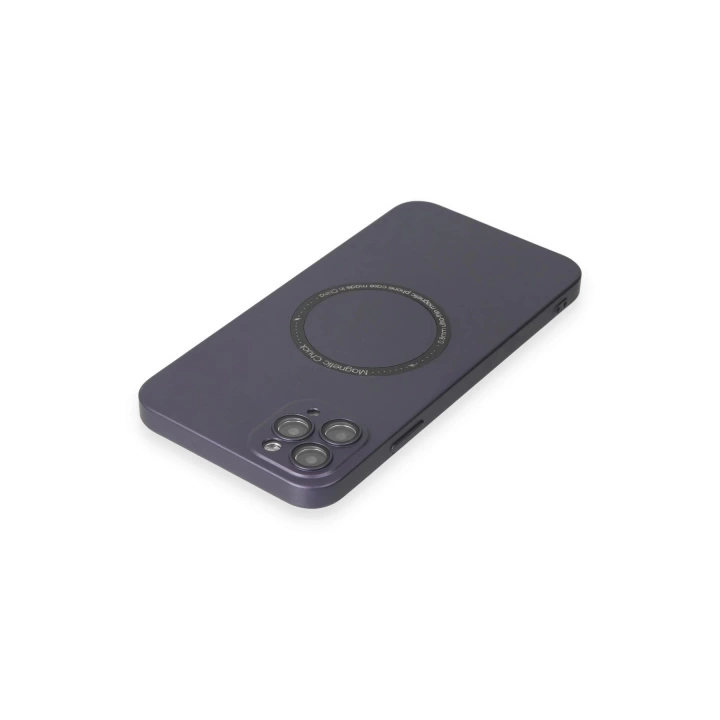 BFS  iPhone 11 Pro Max Kılıf Jack Magneticsafe Lens Silikon - Mor