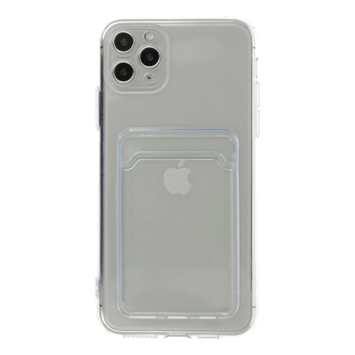 BFS  iPhone 11 Pro Max Kılıf Kart Şeffaf Silikon - Şeffaf