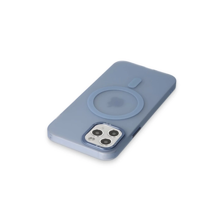 BFS  iPhone 11 Pro Max Kılıf Lodos Magneticsafe Mat Kapak - Sierra Blue