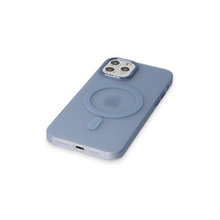 BFS  iPhone 11 Pro Max Kılıf Lodos Magneticsafe Mat Kapak - Sierra Blue