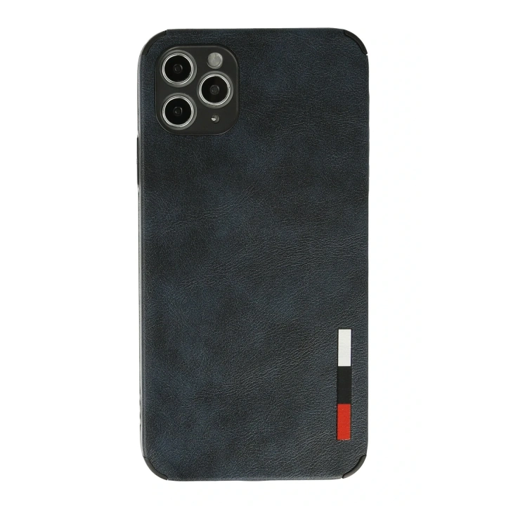 BFS  iPhone 11 Pro Max Kılıf Loop Deri Silikon - Lacivert