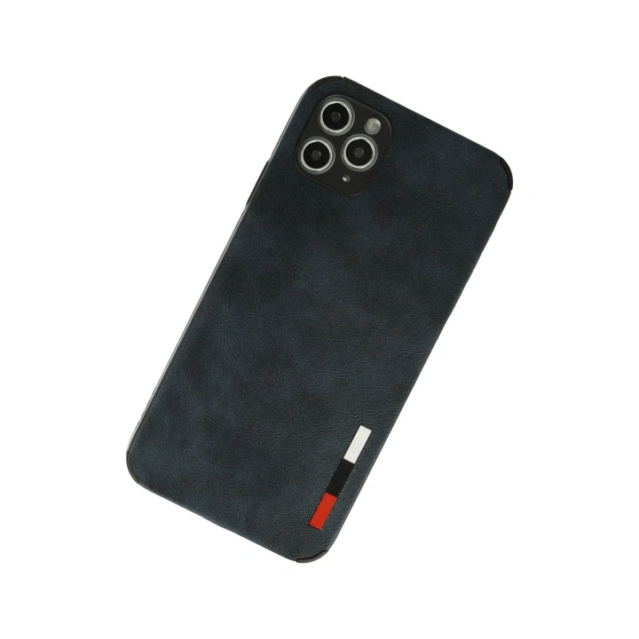 BFS  iPhone 11 Pro Max Kılıf Loop Deri Silikon - Lacivert