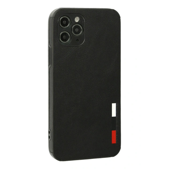 BFS  iPhone 11 Pro Max Kılıf Loop Deri Silikon - Siyah