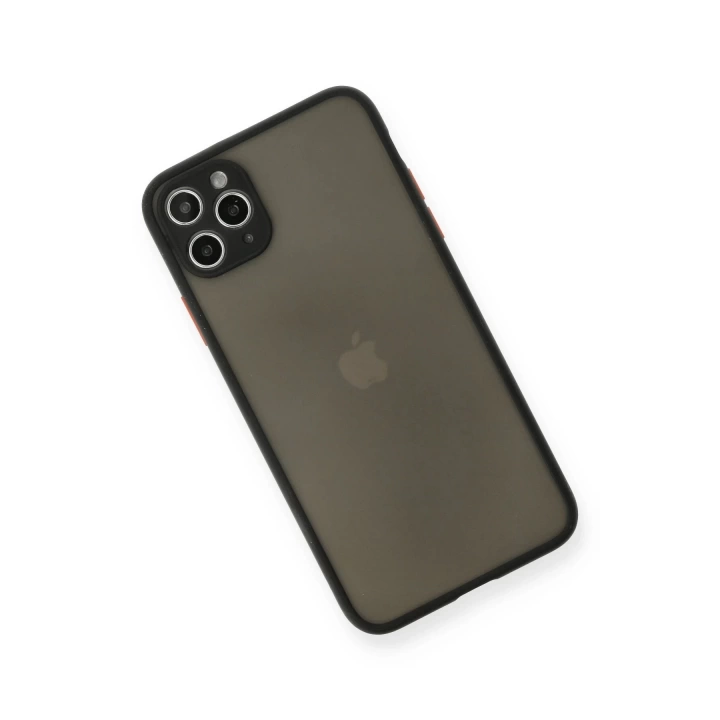 BFS  iPhone 11 Pro Max Kılıf Montreal Silikon Kapak - Siyah