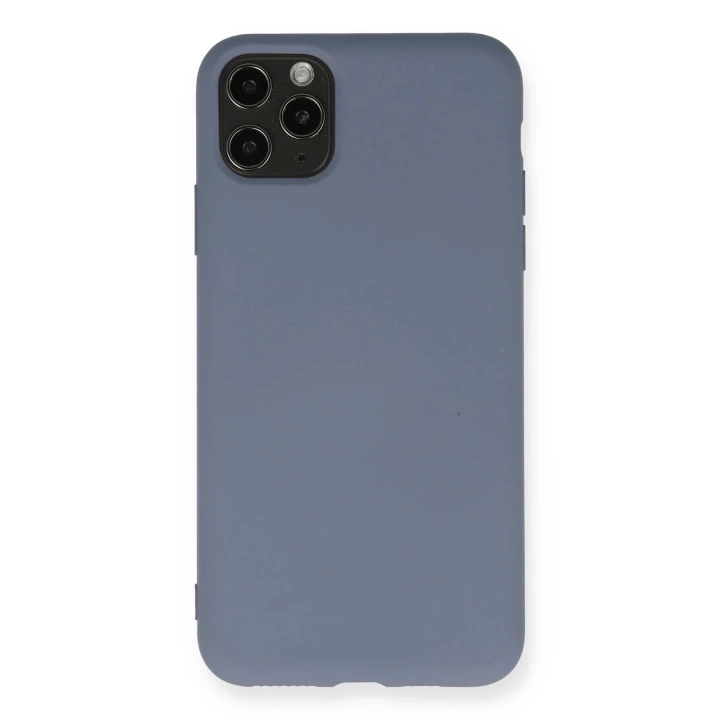 BFS  iPhone 11 Pro Max Kılıf Nano içi Kadife Silikon - Gri