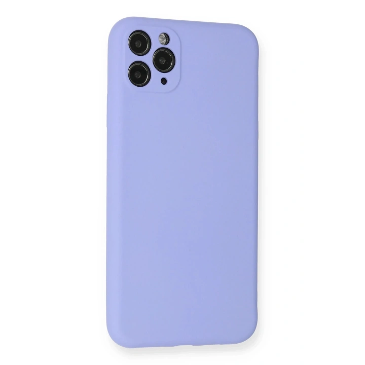 BFS  iPhone 11 Pro Max Kılıf Nano içi Kadife Silikon - Lila