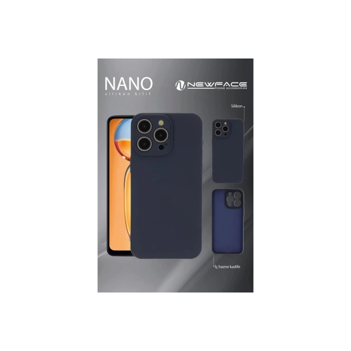 BFS  iPhone 11 Pro Max Kılıf Nano içi Kadife Silikon - Mavi