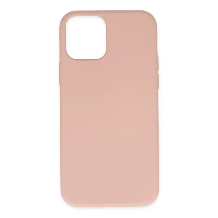 BFS  iPhone 11 Pro Max Kılıf Nano içi Kadife Silikon - Pudra