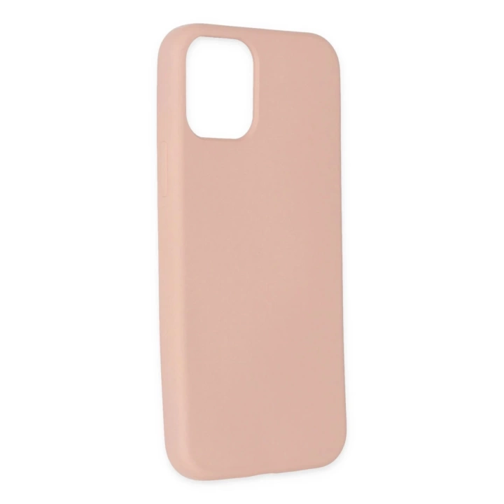 BFS  iPhone 11 Pro Max Kılıf Nano içi Kadife Silikon - Pudra