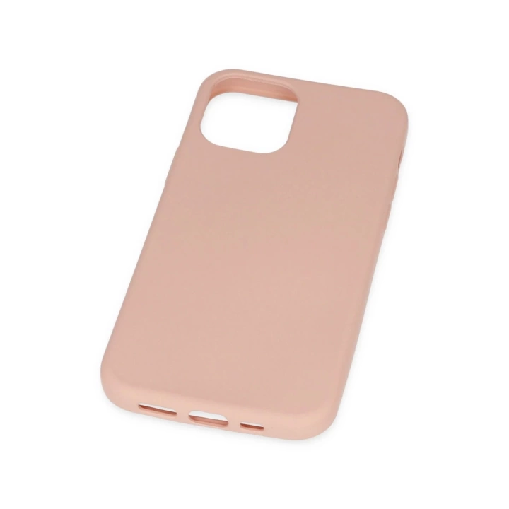 BFS  iPhone 11 Pro Max Kılıf Nano içi Kadife Silikon - Pudra