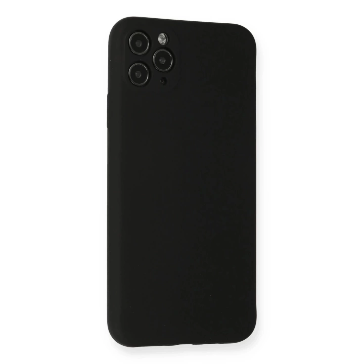 BFS  iPhone 11 Pro Max Kılıf Nano içi Kadife Silikon - Siyah
