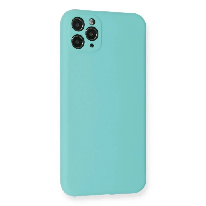 BFS iPhone 11 Pro Max Kılıf Nano içi Kadife Silikon - Turkuaz