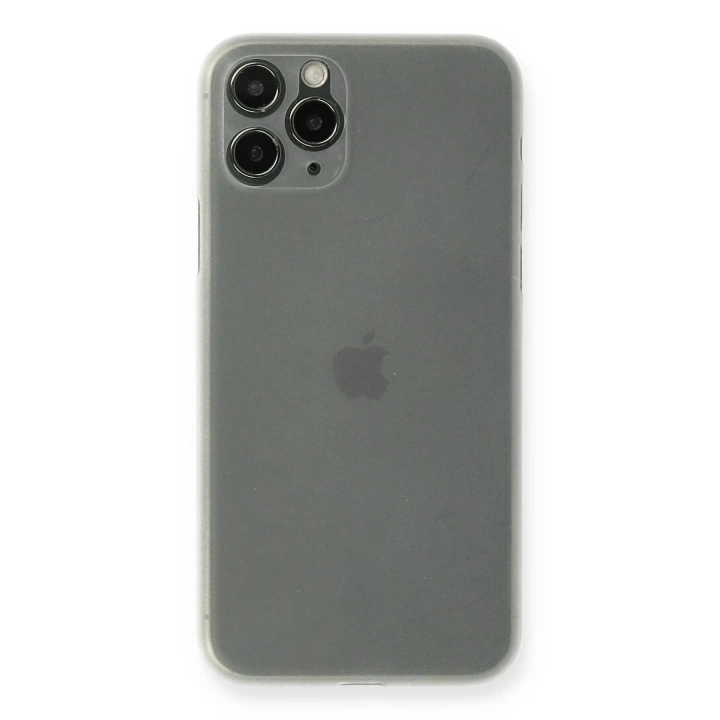 BFS  iPhone 11 Pro Max Kılıf PP Ultra İnce Kapak - Beyaz