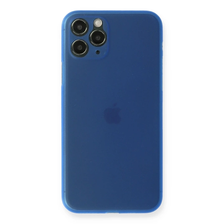 BFS  iPhone 11 Pro Max Kılıf PP Ultra İnce Kapak - Mavi