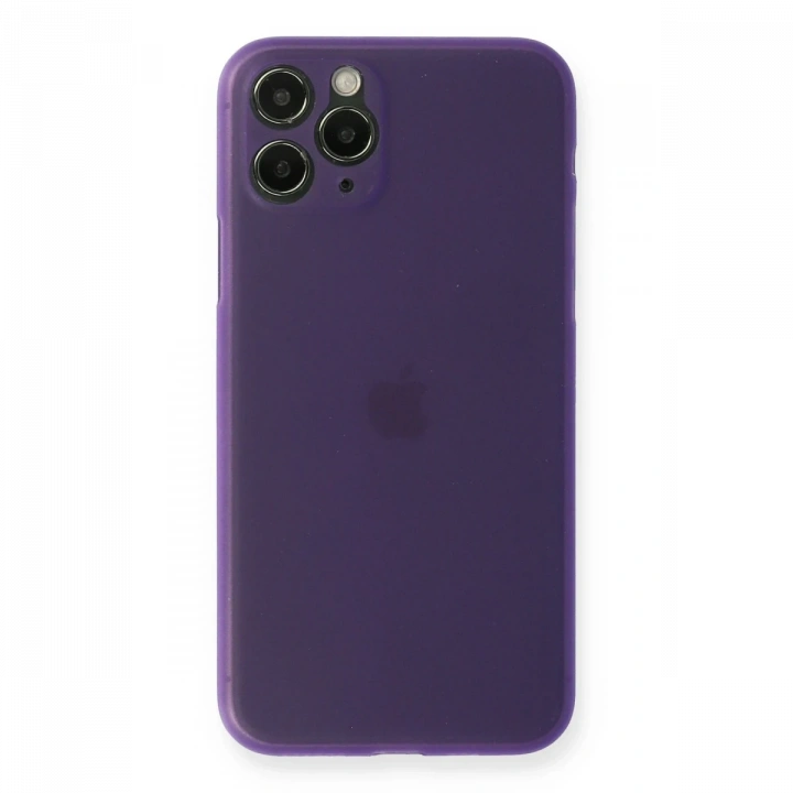 BFS  iPhone 11 Pro Max Kılıf PP Ultra İnce Kapak - Mor