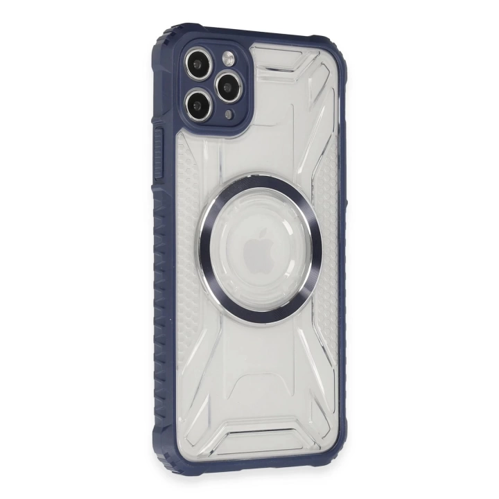 BFS  iPhone 11 Pro Max Kılıf Prag Magneticsafe Kapak - Lacivert
