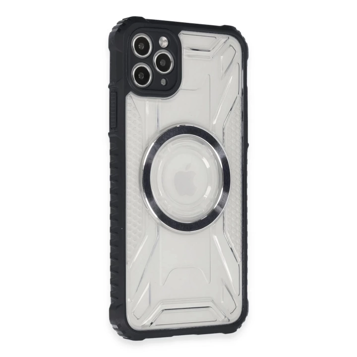 BFS  iPhone 11 Pro Max Kılıf Prag Magneticsafe Kapak - Siyah