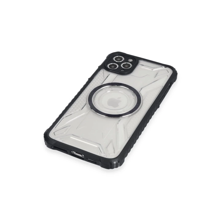 BFS  iPhone 11 Pro Max Kılıf Prag Magneticsafe Kapak - Siyah