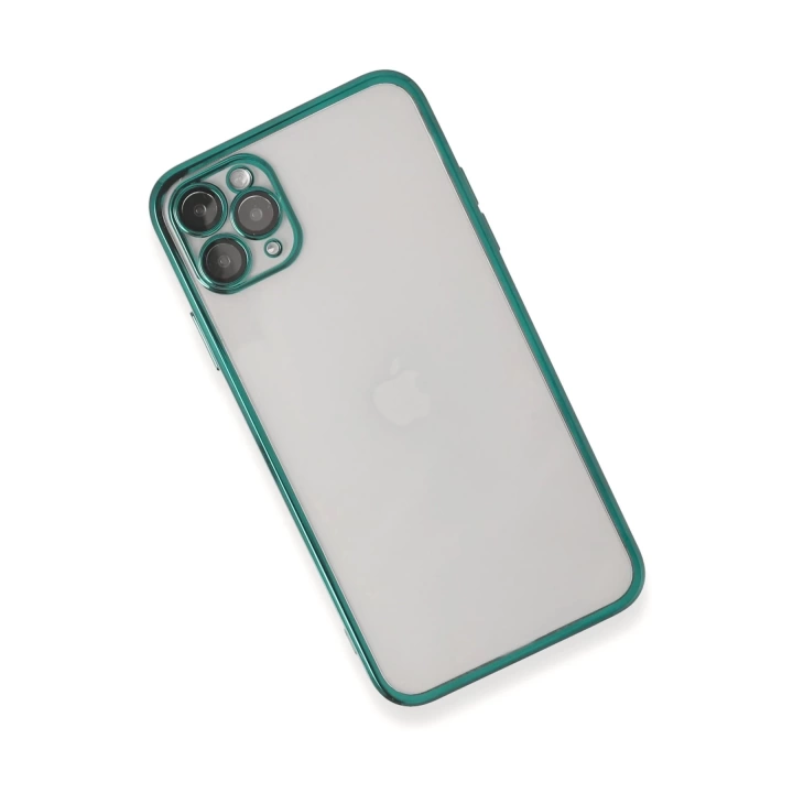 BFS  iPhone 11 Pro Max Kılıf Razer Lensli Silikon - Yeşil