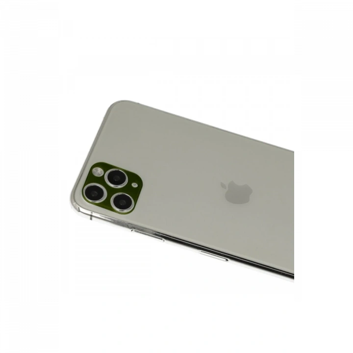 BFS  iPhone 11 Pro Max Rainbow Kamera Lens Koruma Cam - Yeşil