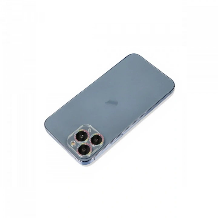BFS  iPhone 11 Pro Max Shine Kamera Lens Koruma Cam - Rainbow
