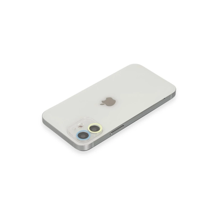 BFS  iPhone 11 Renkli Kamera Lens Koruma Cam - Sarı-Mavi
