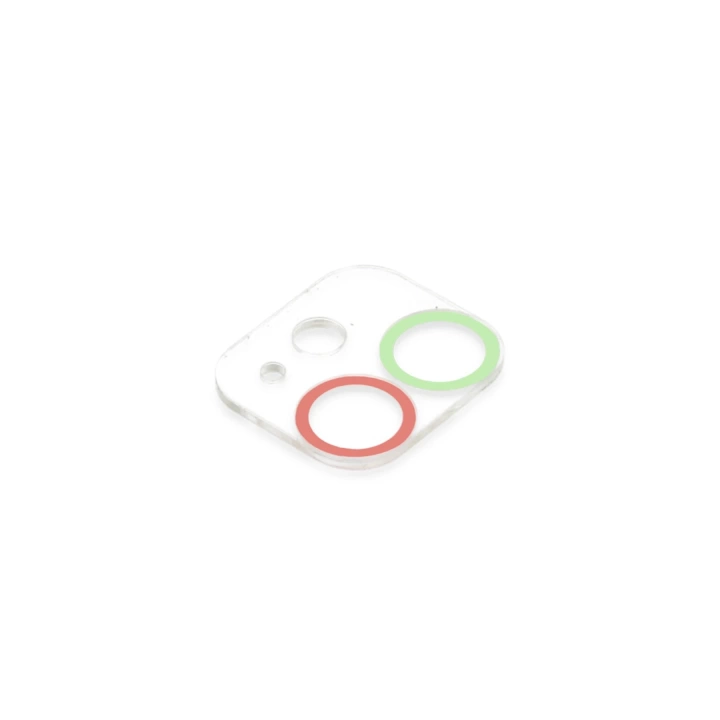 BFS  iPhone 11 Renkli Kamera Lens Koruma Cam - Yeşil-Pembe
