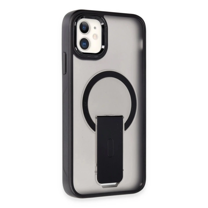 BFS  iPhone 11 Tork Magsafe Standlı Kapak - Siyah