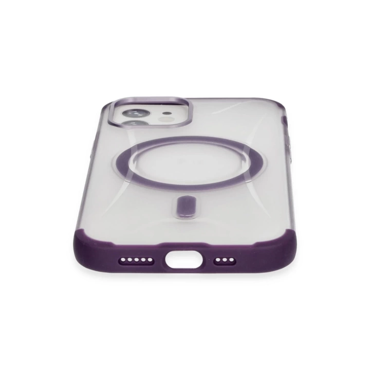BFS  iPhone 12 Hilton Magsafe Kapak - Derin Mor
