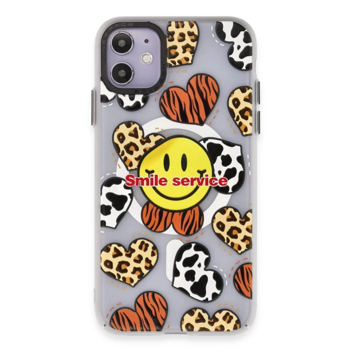 BFS  iPhone 12 Kılıf Apollo Magneticsafe Desenli Kapak - Apollo Şeffaf - 2