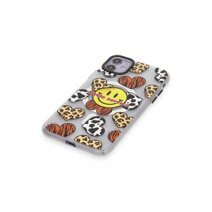 BFS  iPhone 12 Kılıf Apollo Magneticsafe Desenli Kapak - Apollo Şeffaf - 2