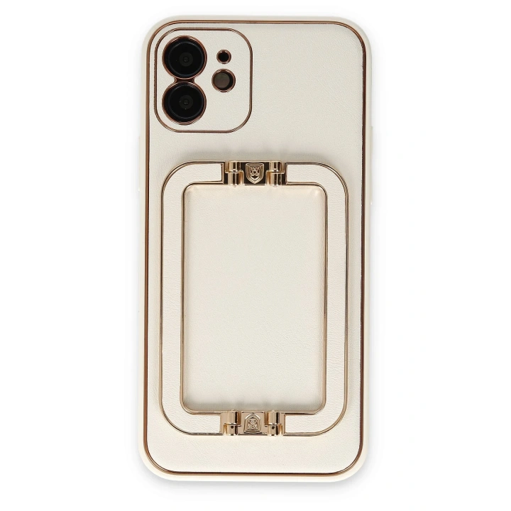 BFS  iPhone 12 Kılıf Coco Elit Kapak - Beyaz