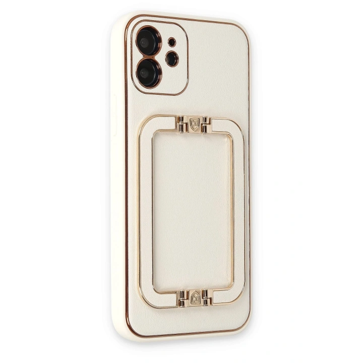 BFS  iPhone 12 Kılıf Coco Elit Kapak - Beyaz