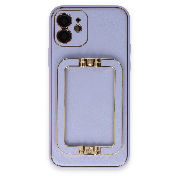 BFS  iPhone 12 Kılıf Coco Elit Kapak - Lila