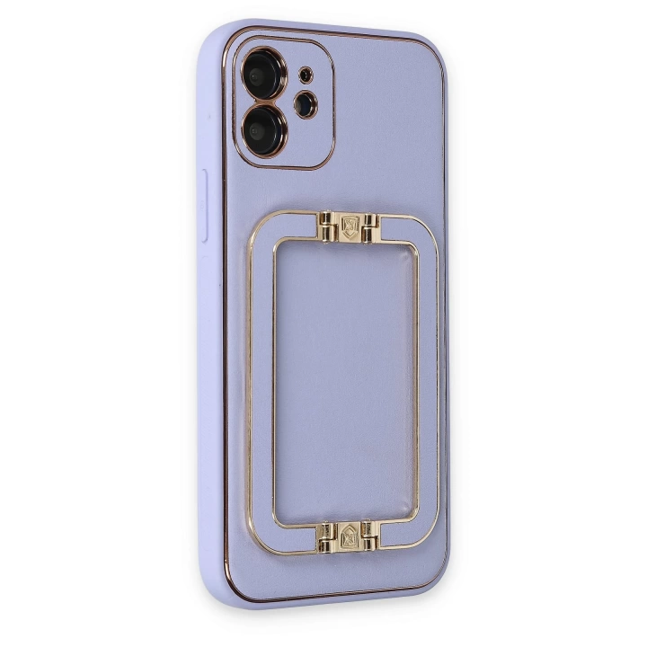 BFS  iPhone 12 Kılıf Coco Elit Kapak - Lila
