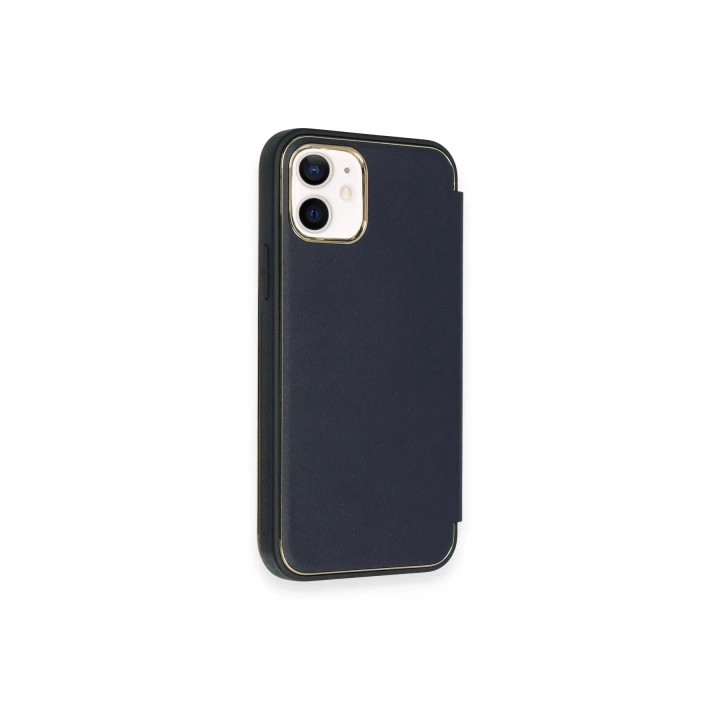 BFS  iPhone 12 Kılıf Dolpin Kapaklı - Lacivert
