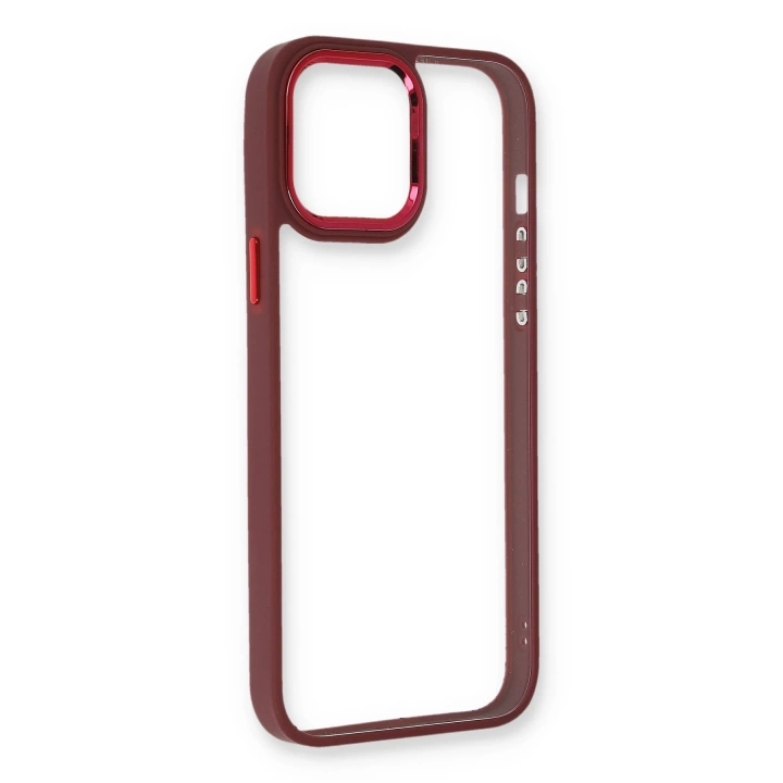 BFS  iPhone 12 Kılıf Dora Kapak - Kırmızı