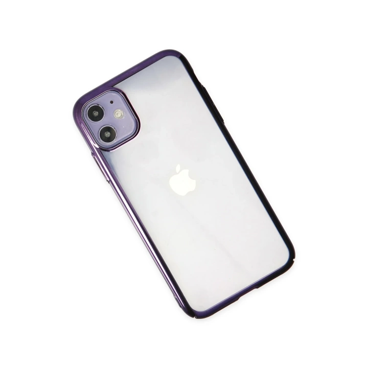 BFS  iPhone 12 Kılıf Element Silikon - Mor