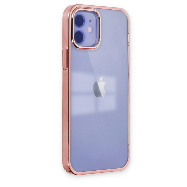 BFS  iPhone 12 Kılıf Element Silikon - Pembe