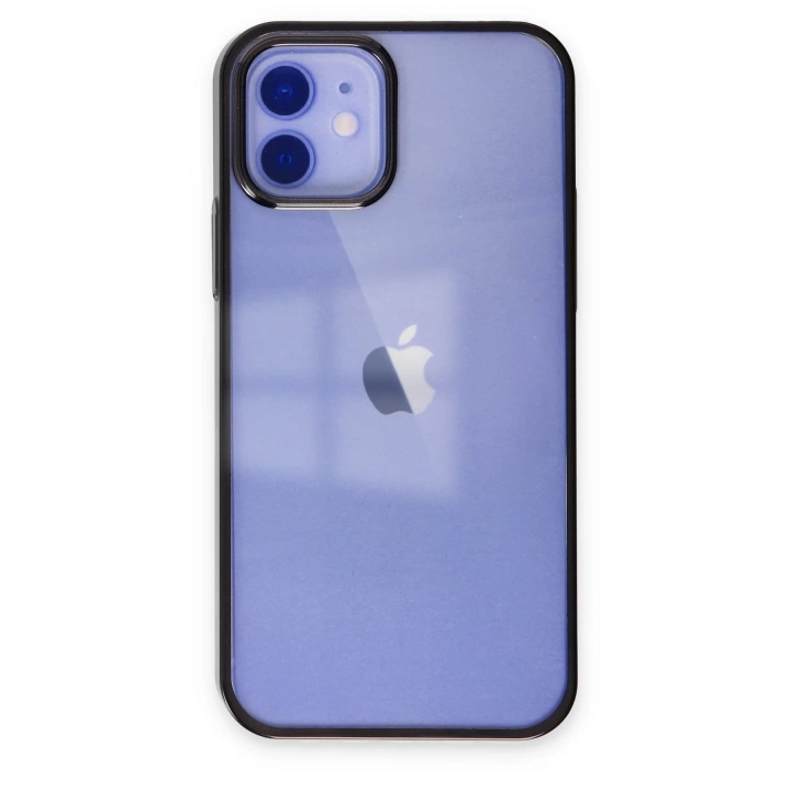 BFS  iPhone 12 Kılıf Element Silikon - Siyah