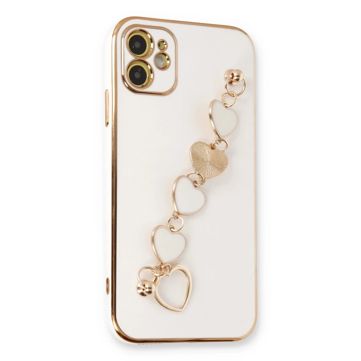BFS  iPhone 12 Kılıf Esila Silikon - Beyaz